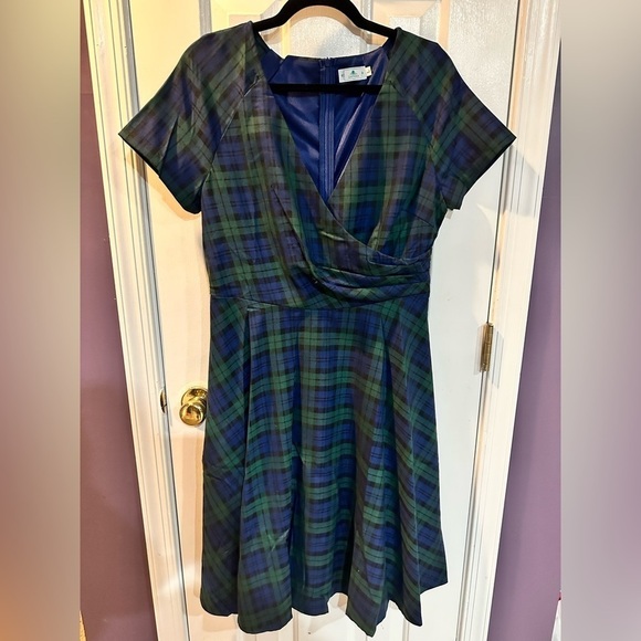 Zapaka 1950’s Plaid Dress - Picture 3 of 6